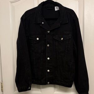 Princess Polly Black Denim Jacket S/M